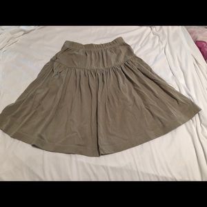 Light olive green full skirt